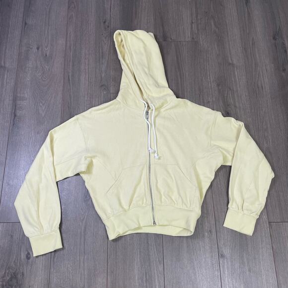 Madewell Zip Front Botanical Bye Hooded Sweatshirt US Women's S New - Picture 2 of 7